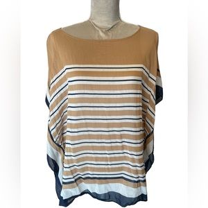 Talbot Hickory Striped Poncho Size Medium